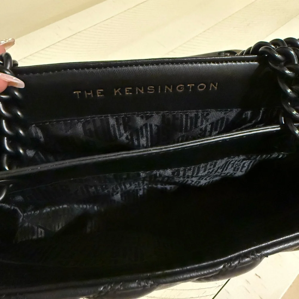 Kurt Geiger Black Quilted Shoulder Bag - Picture 5 of 8